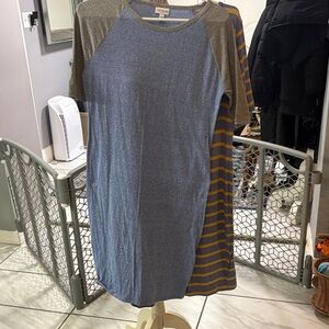 New LuLaRoe Heathered Blue Dresses Known as The Julia Dress